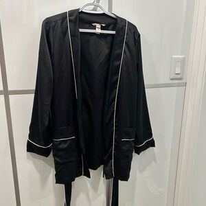 Victoria's Secret Black Satin Garment